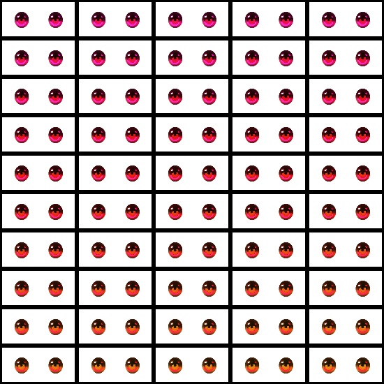 【VRroid】360色 瞳 テクスチャ Eye Texture No.22