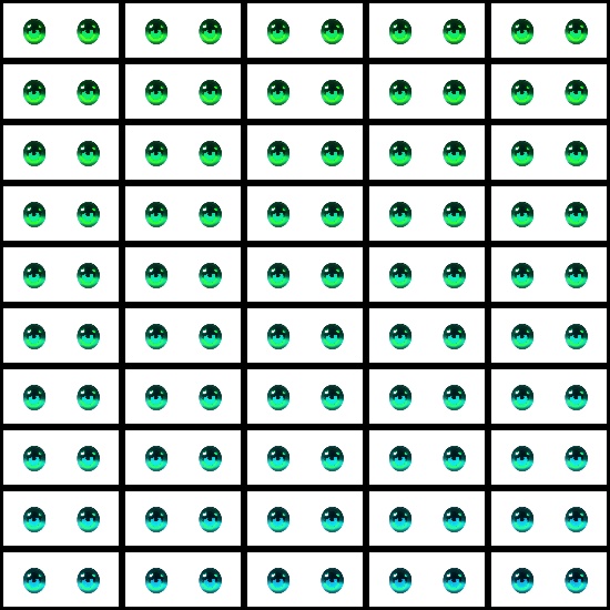 【VRroid】360色 瞳 テクスチャ Eye Texture No.22