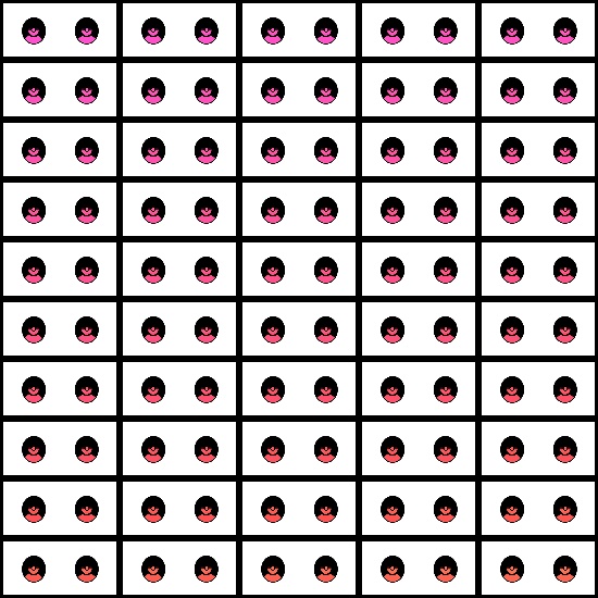 【VRroid】360色 瞳 テクスチャ Eye Texture No.23