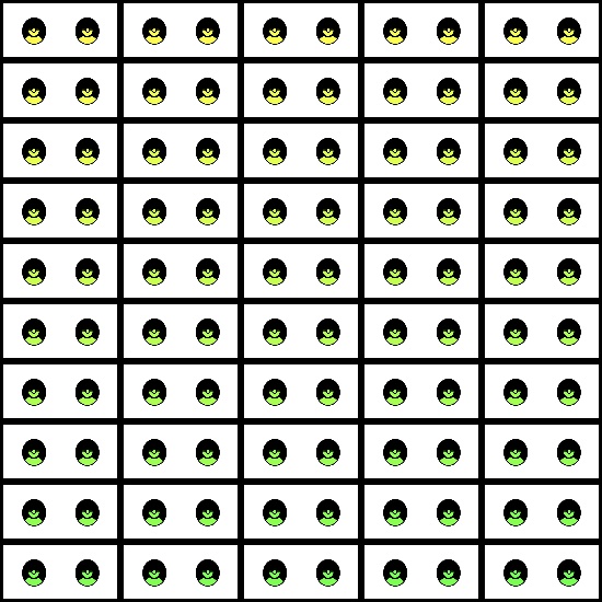 【VRroid】360色 瞳 テクスチャ Eye Texture No.23