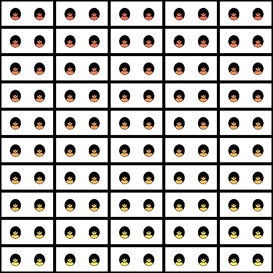 【VRroid】360色 瞳 テクスチャ Eye Texture No.23