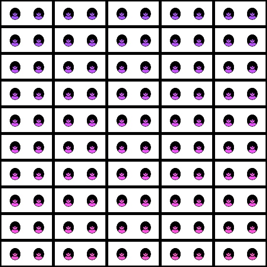 【VRroid】360色 瞳 テクスチャ Eye Texture No.23