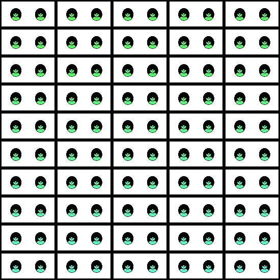 【VRroid】360色 瞳 テクスチャ Eye Texture No.23