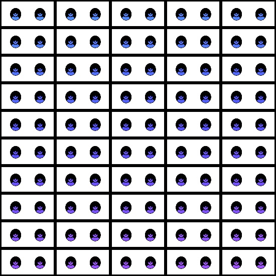 【VRroid】360色 瞳 テクスチャ Eye Texture No.23