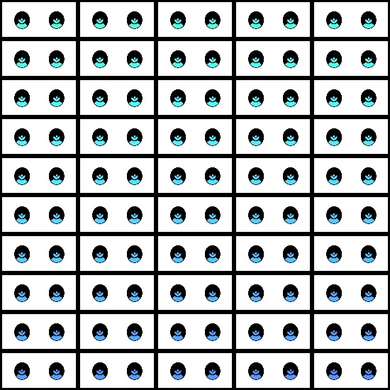 【VRroid】360色 瞳 テクスチャ Eye Texture No.23