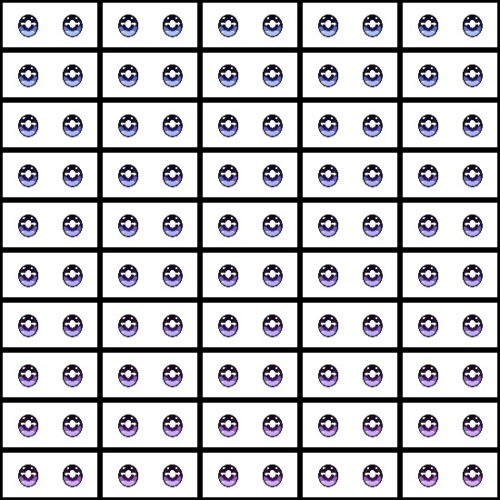 【VRroid】360色 瞳 テクスチャ Eye Texture No.25