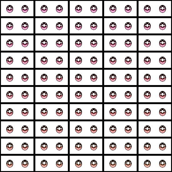 【VRroid】360色 瞳 テクスチャ Eye Texture No.25