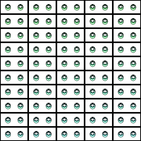 【VRroid】360色 瞳 テクスチャ Eye Texture No.25