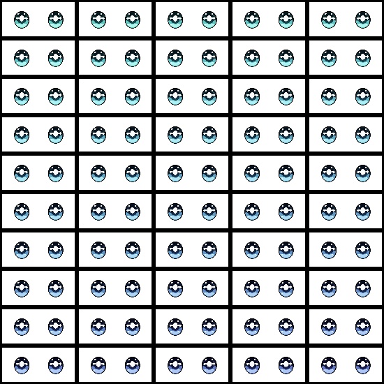 【VRroid】360色 瞳 テクスチャ Eye Texture No.25