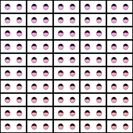 【VRroid】360色 瞳 テクスチャ Eye Texture No.26