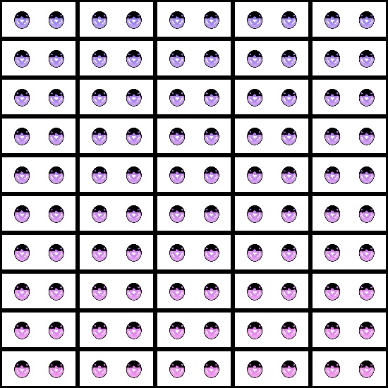 【VRroid】360色 瞳 テクスチャ Eye Texture No.26