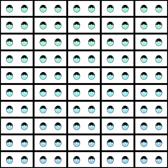 【VRroid】360色 瞳 テクスチャ Eye Texture No.26