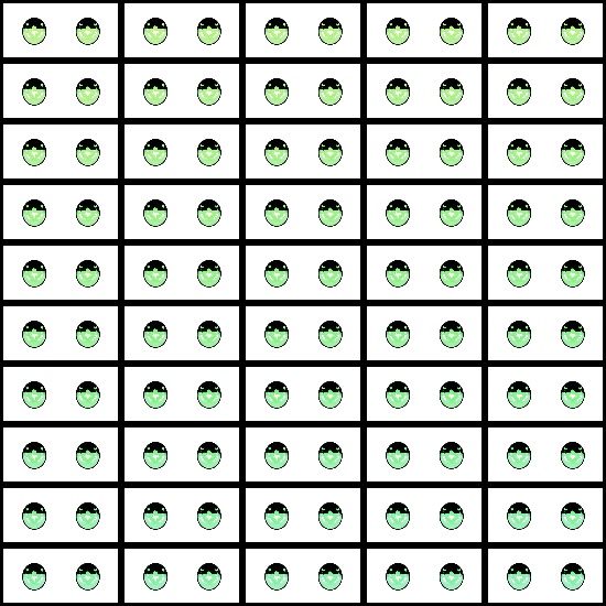 【VRroid】360色 瞳 テクスチャ Eye Texture No.26