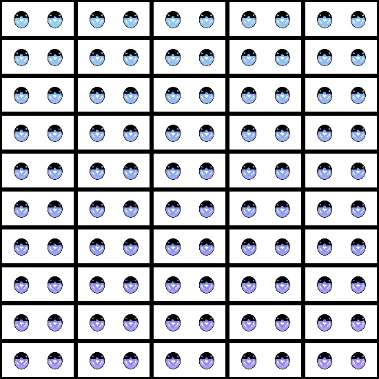 【VRroid】360色 瞳 テクスチャ Eye Texture No.26