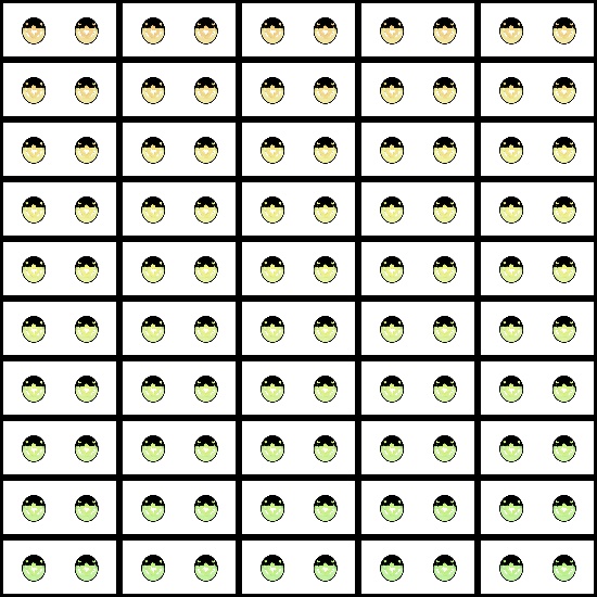 【VRroid】360色 瞳 テクスチャ Eye Texture No.26