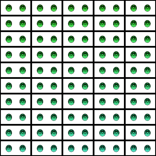 【VRroid】360色 瞳 テクスチャ Eye Texture No.27