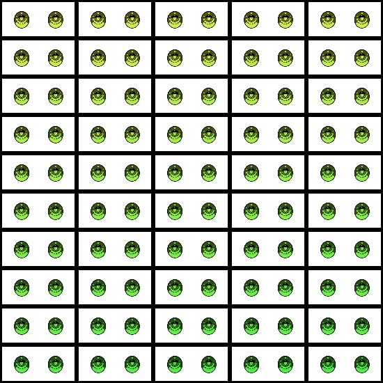 【VRroid】360色 瞳 テクスチャ Eye Texture No.27