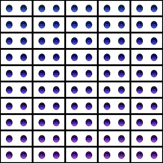 【VRroid】360色 瞳 テクスチャ Eye Texture No.27