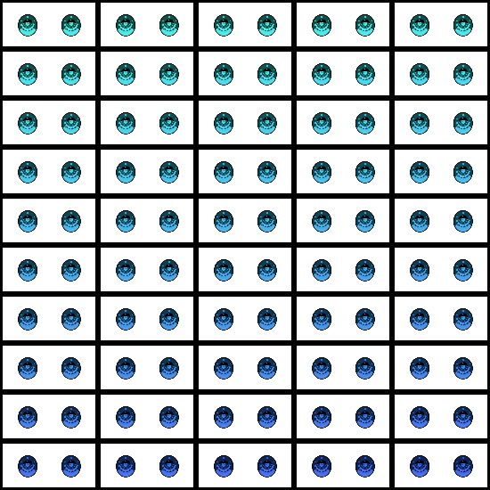 【VRroid】360色 瞳 テクスチャ Eye Texture No.27