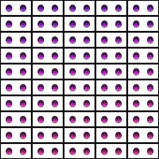 【VRroid】360色 瞳 テクスチャ Eye Texture No.27