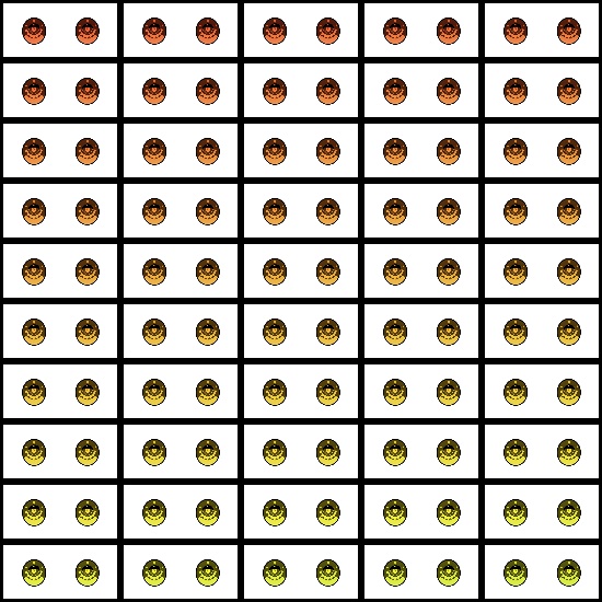 【VRroid】360色 瞳 テクスチャ Eye Texture No.27