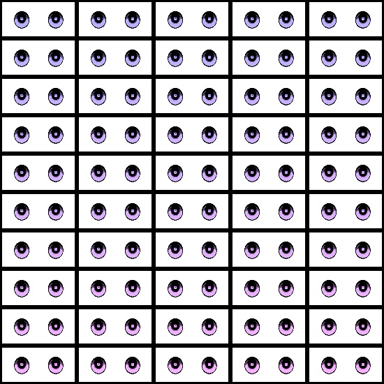 【VRroid】360色 瞳 テクスチャ Eye Texture No.28