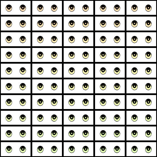 【VRroid】360色 瞳 テクスチャ Eye Texture No.28