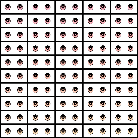 【VRroid】360色 瞳 テクスチャ Eye Texture No.28