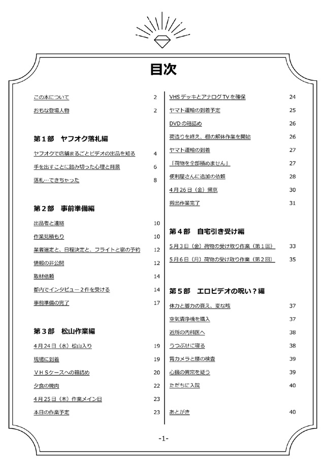 廃レンタルビデオ屋の中身を落札した話(サンプル)