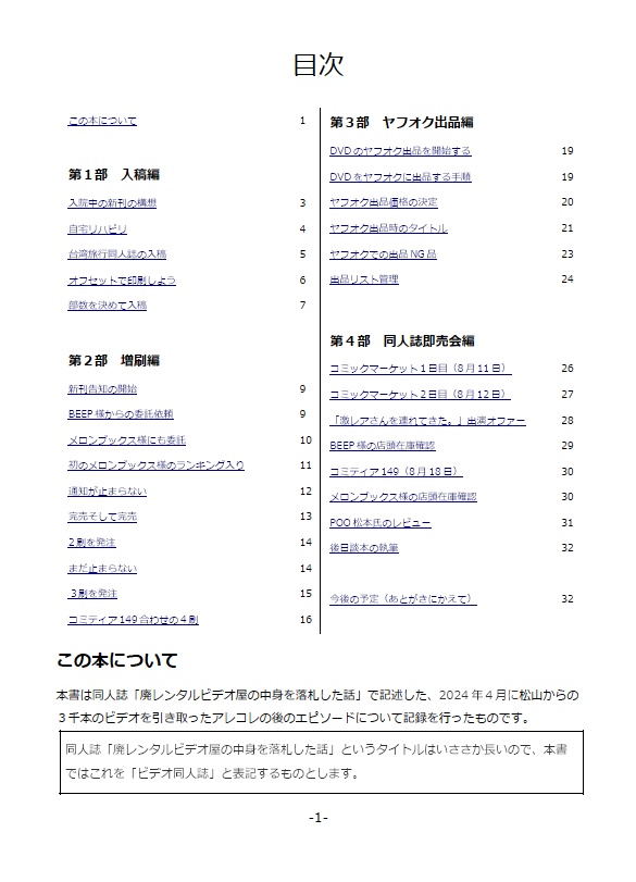廃レンタルビデオ屋の中身を落札した話 後日談(サンプル)