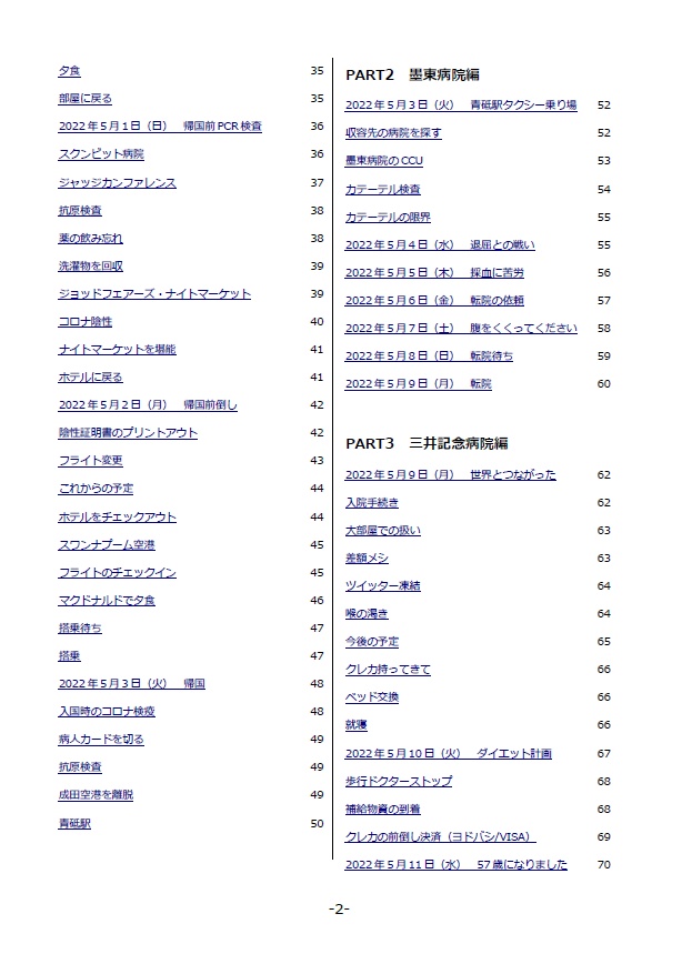 タイ旅行記2022&心臓バイパス手術記(書籍版)