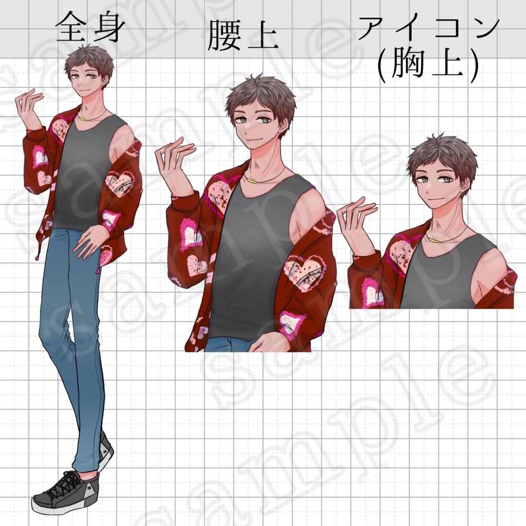 【まとめ購入】立ち絵素材No.004〜006