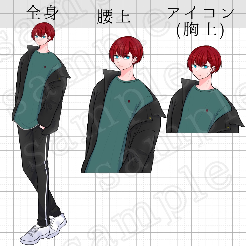 立ち絵素材_No.012【おまけ差分3種】