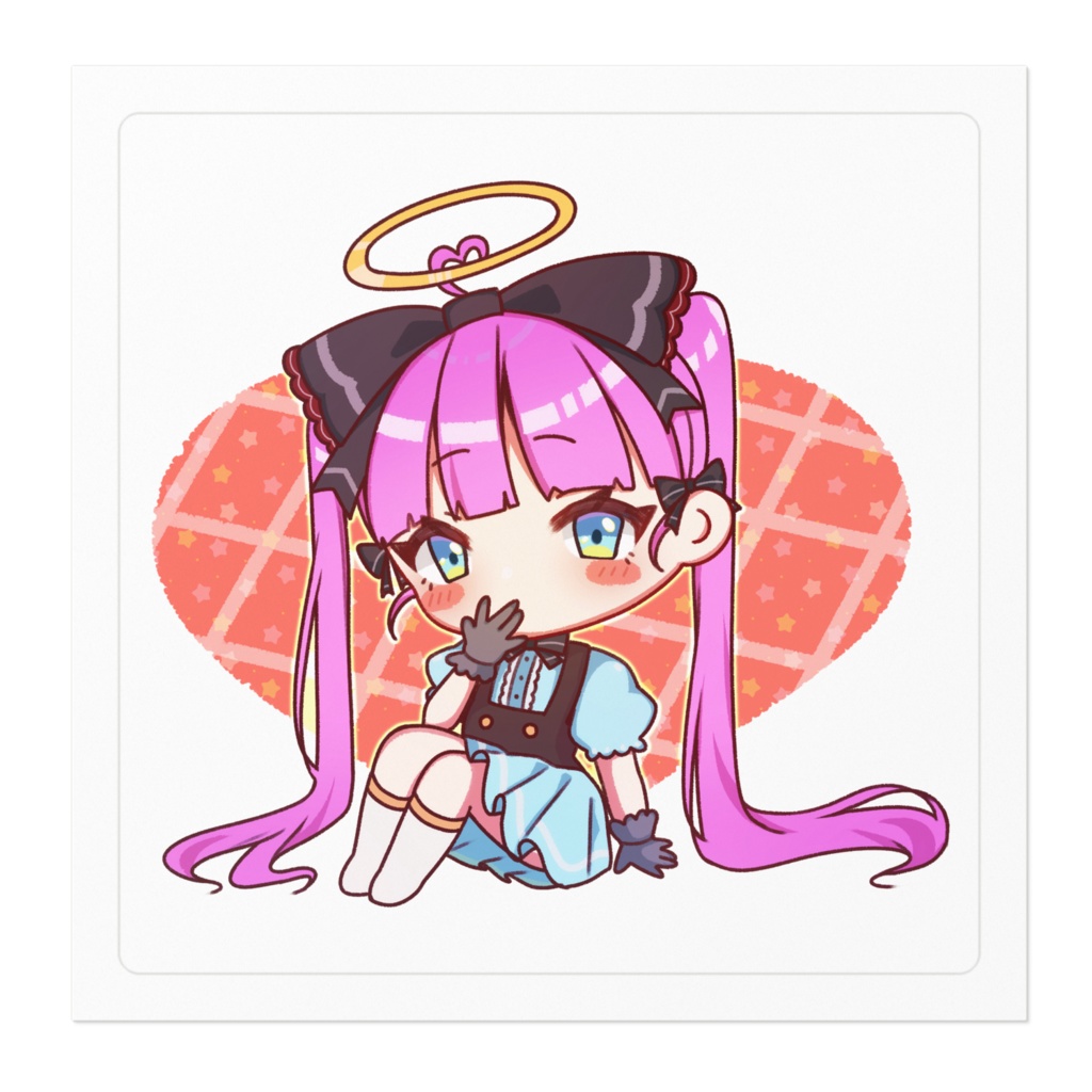 【天使ちゃんピンク】オリジナルステッカー