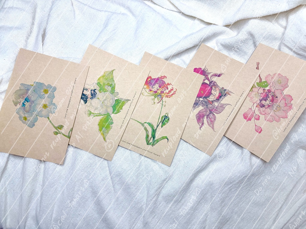 お花ポストカード🌼全5種