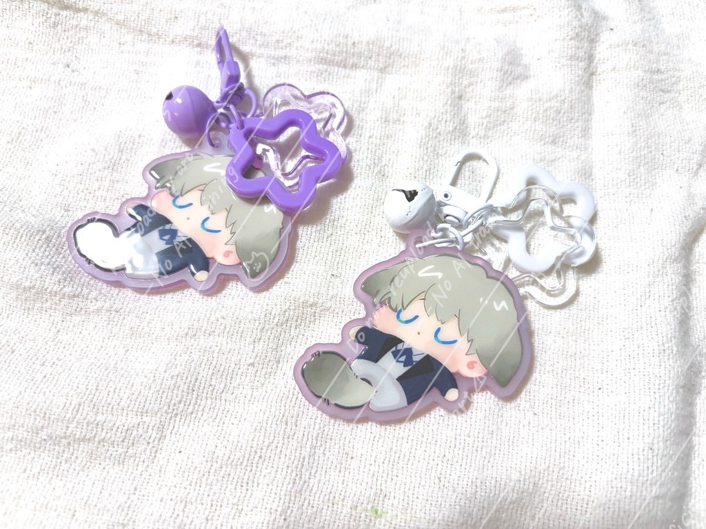 【シルエットチャーム無】ねむねむにゃんこカラーアクキー