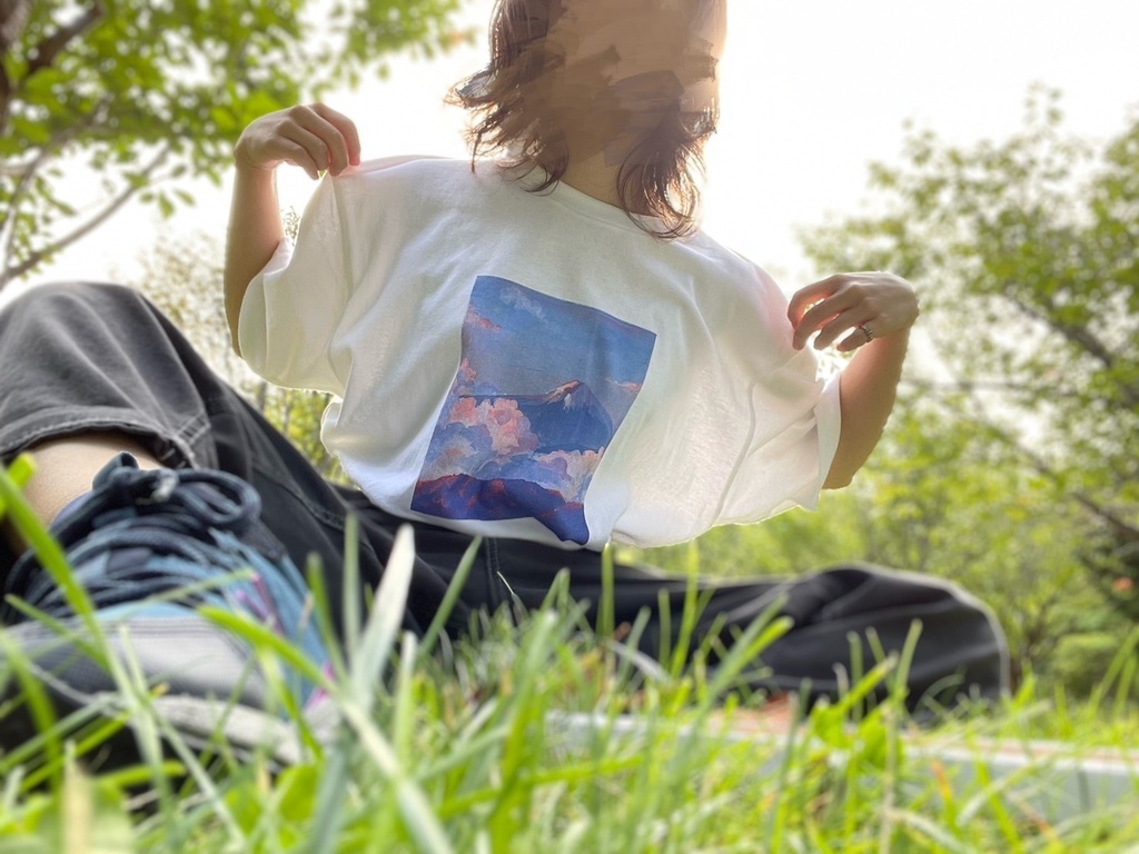 【半袖】青いそらとやまのTシャツ