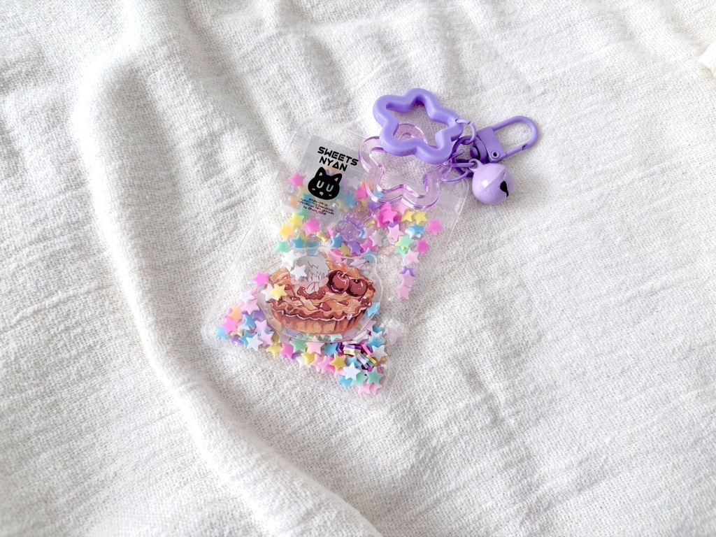 アクリルシール入りシャカシャカキーチャーム