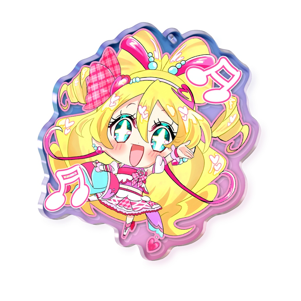 いつだってキラッキランランなキュアアイドルのアクリルキーホルダー