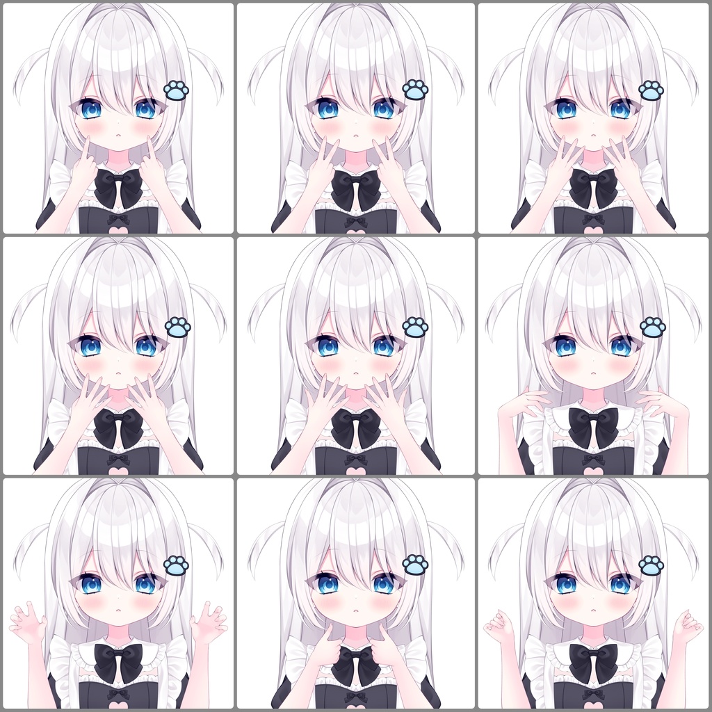 【VTuber向け素材】手のパーツいろいろ 28種類