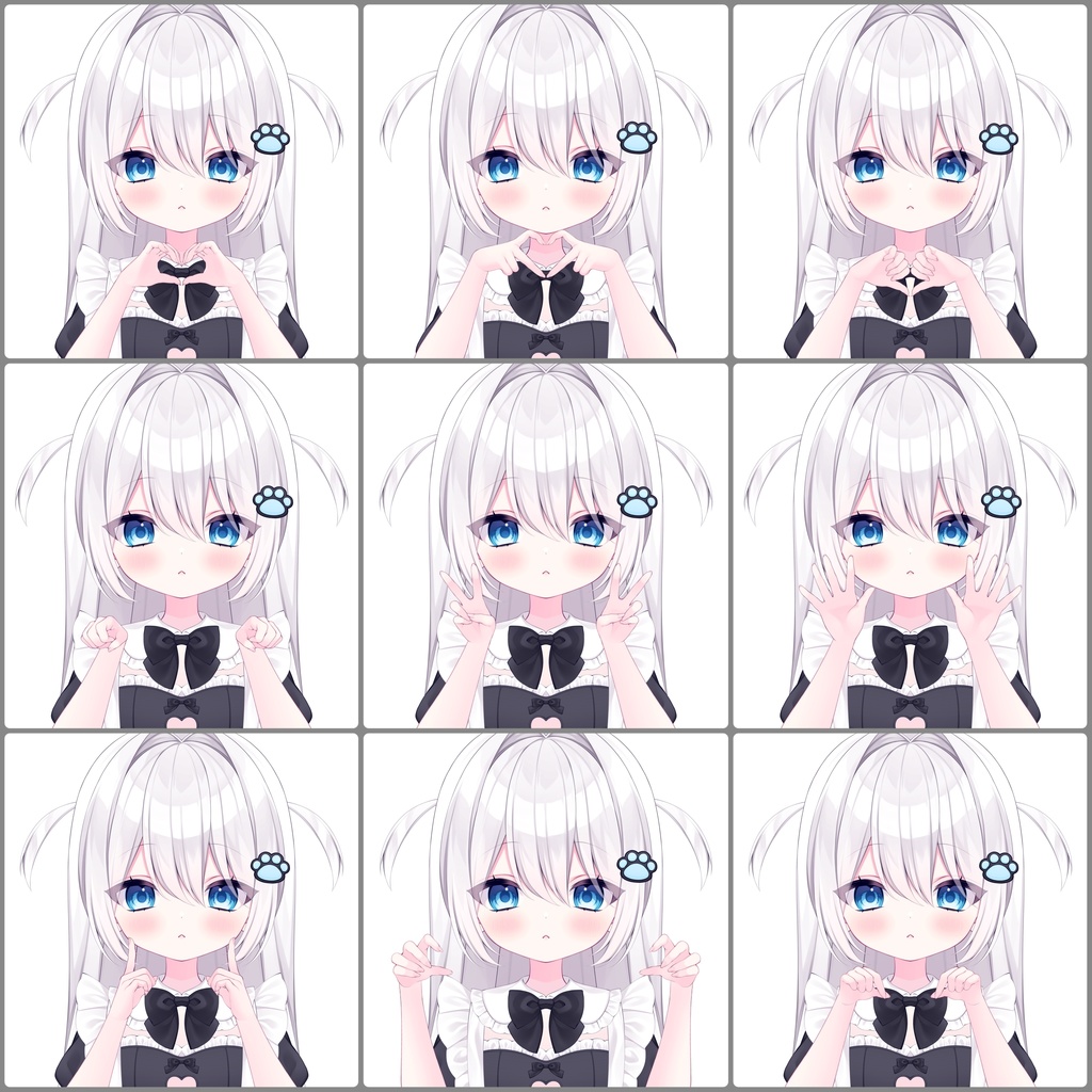 【VTuber向け素材】手のパーツいろいろ 28種類