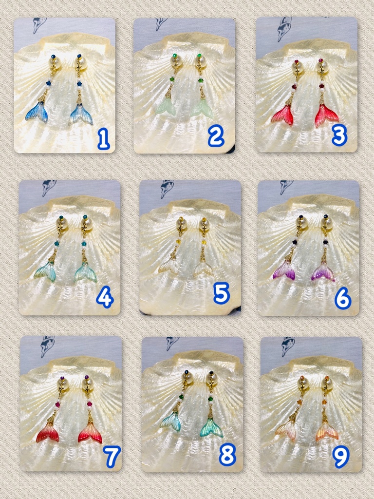 マーメイドテールピアス