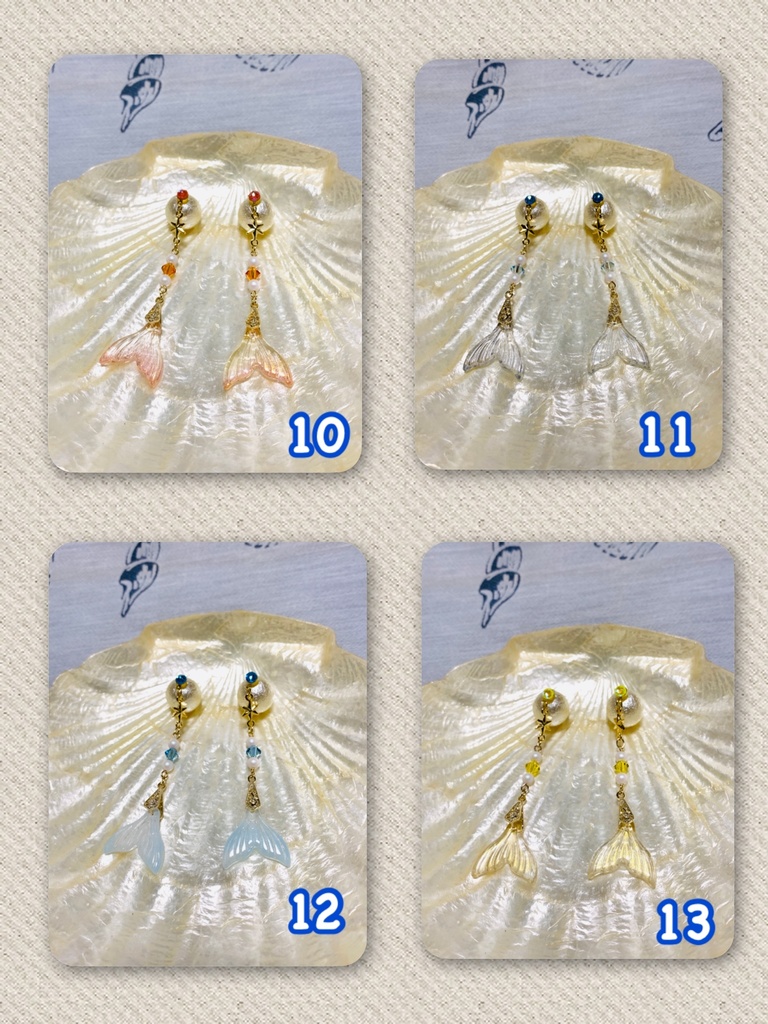 マーメイドテールピアス