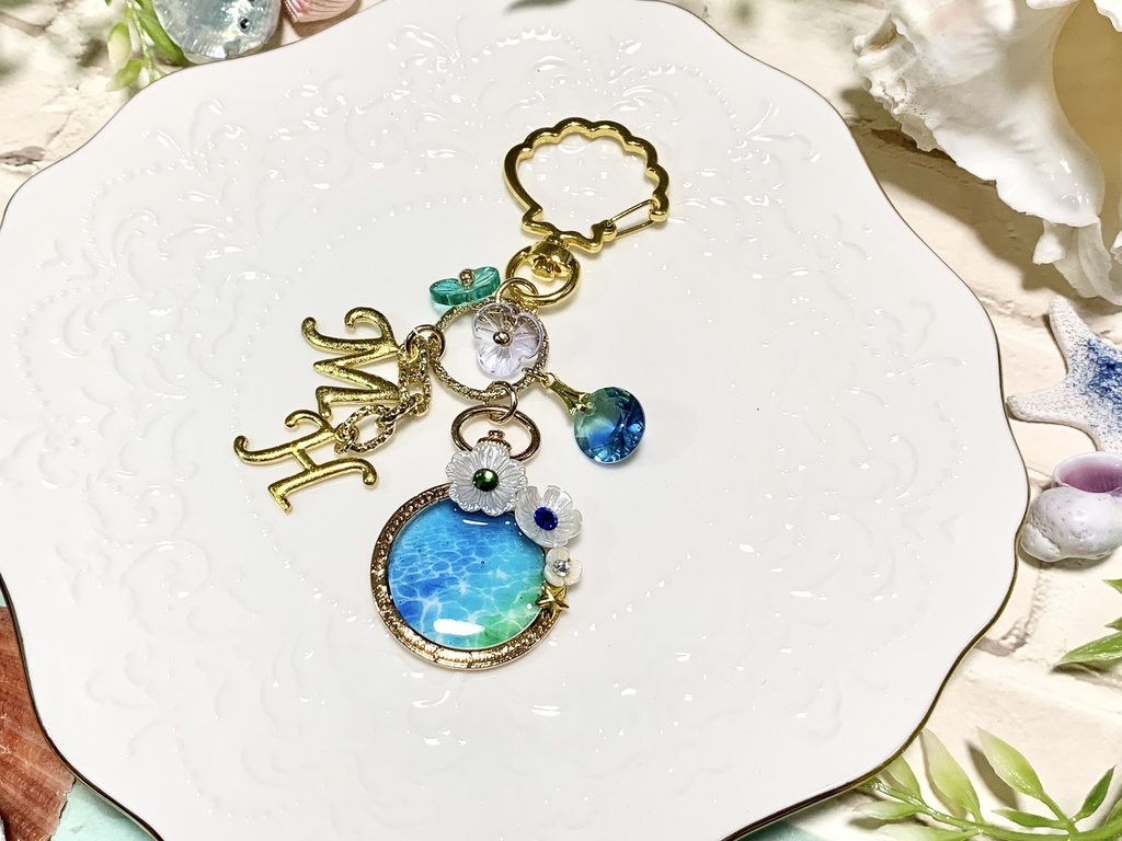 まこはるカラーの花時計チャーム