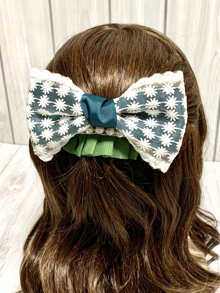 レースリボンバレッタ