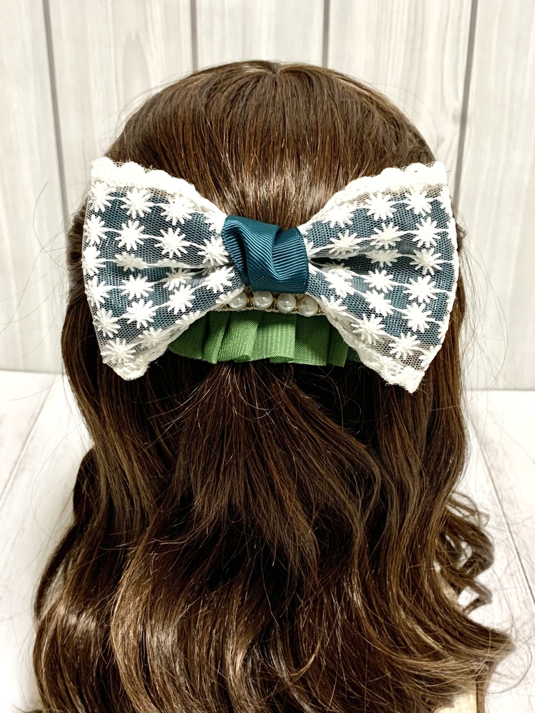 レースリボンバレッタ