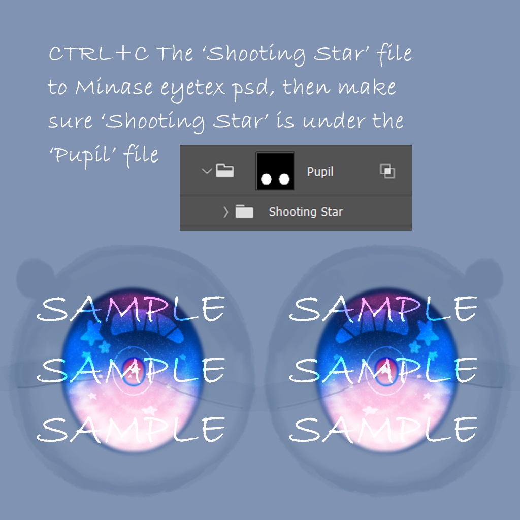 -Shooting Star eye texture for Minase-