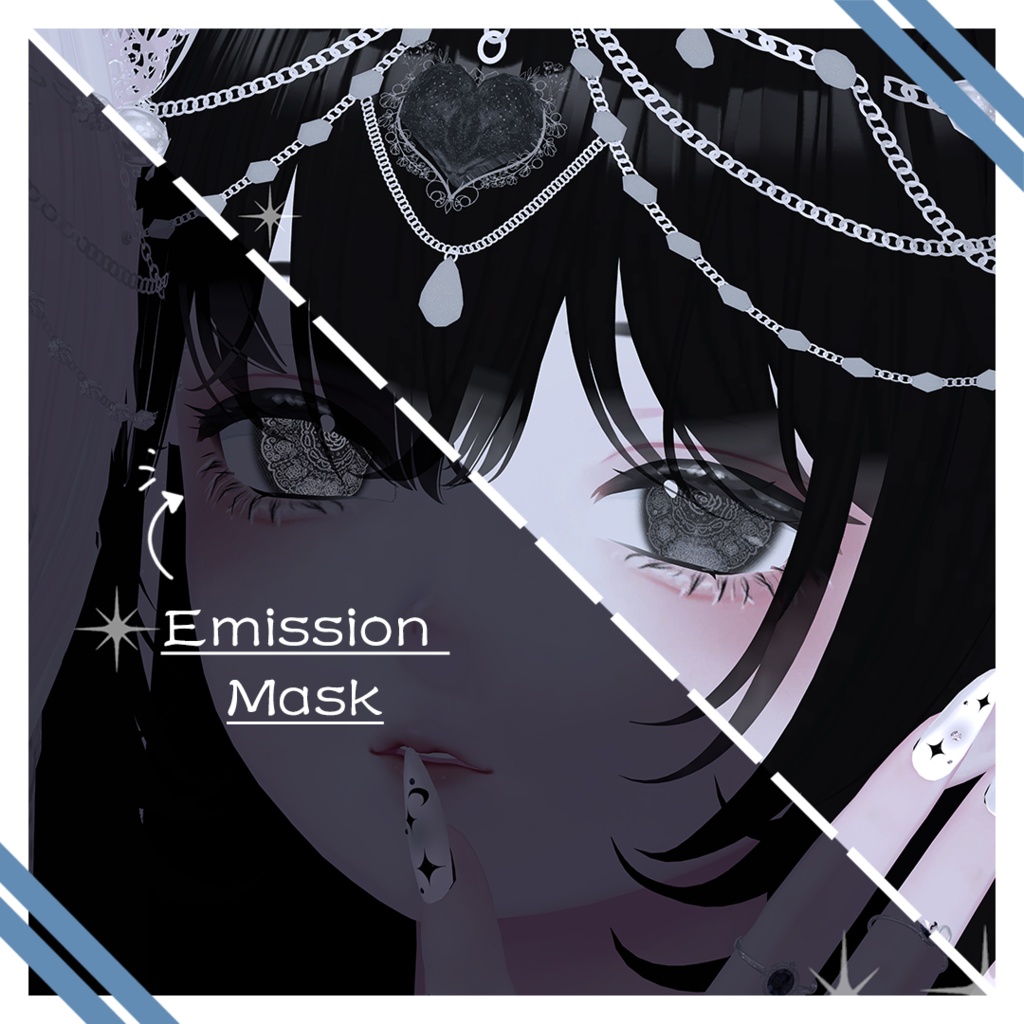 【4アバター対応】-Lace eye texture-