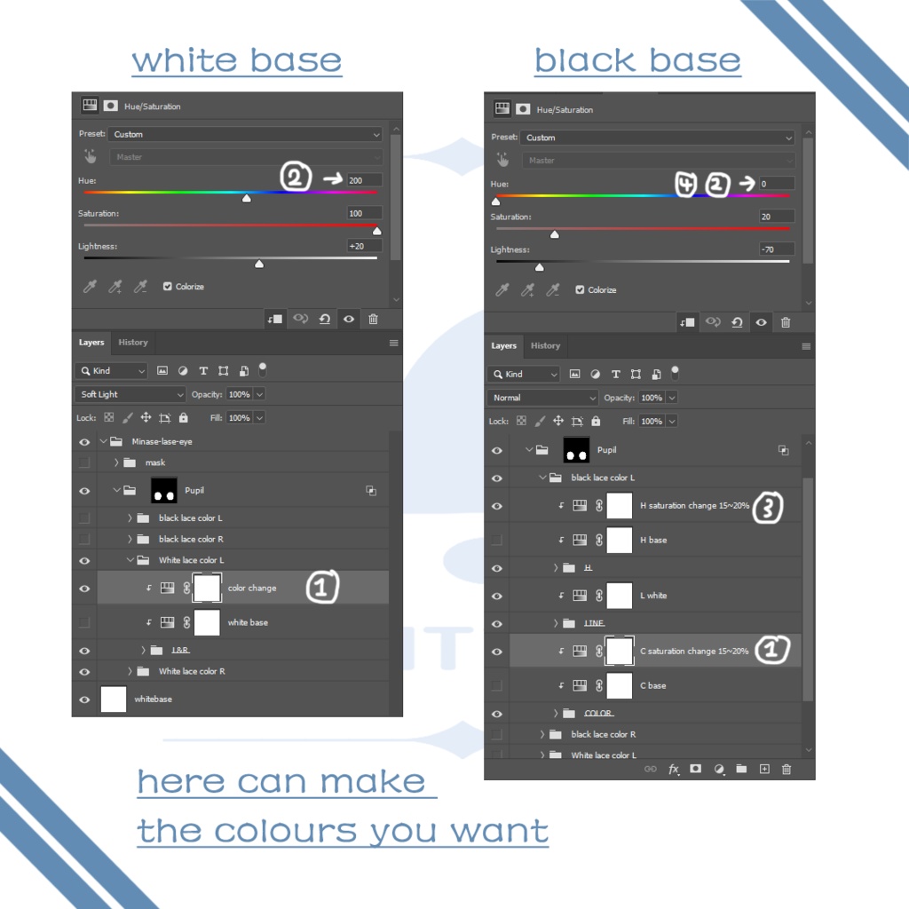 【4アバター対応】-Lace eye texture-