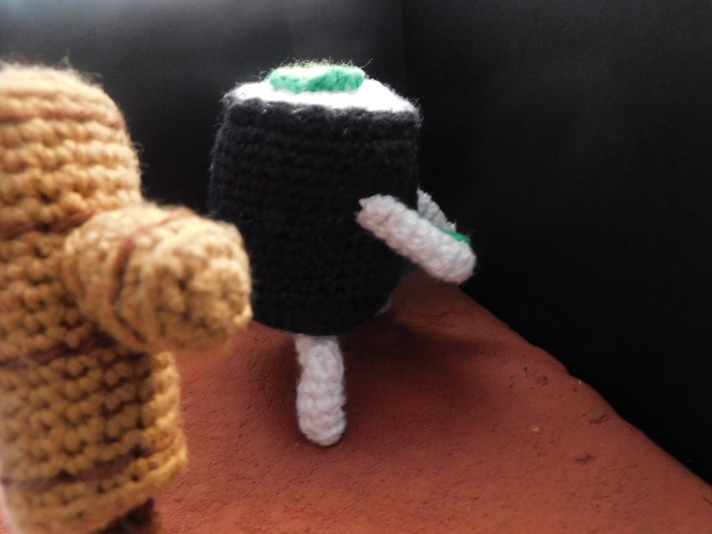 休日のお寿司(かっぱ巻き)~あみぐるみver~